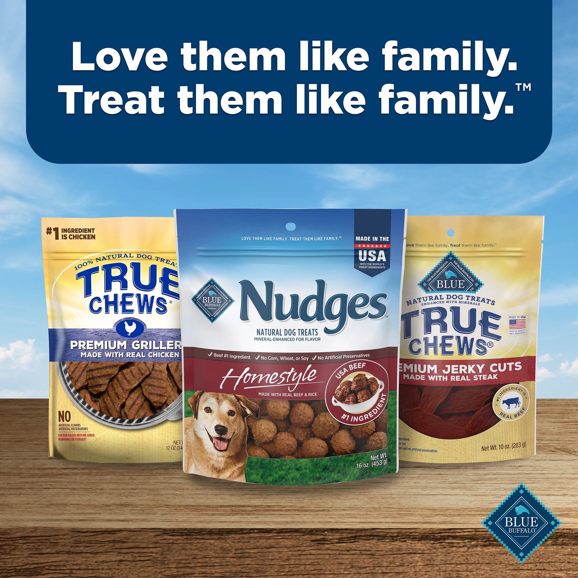 Nudges Homestyle Natural Dog Treats Made with Real Beef, 16-Oz. Bag