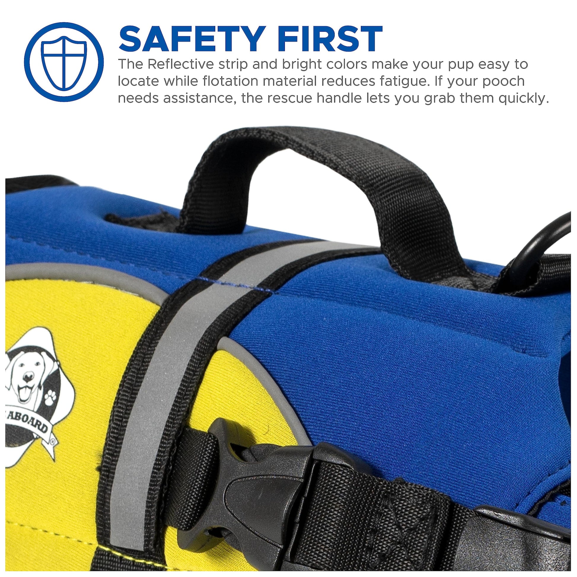 PA-BY1100 Neoprene Doggy Life Jacket Extra Extra Small Blue- Yellow