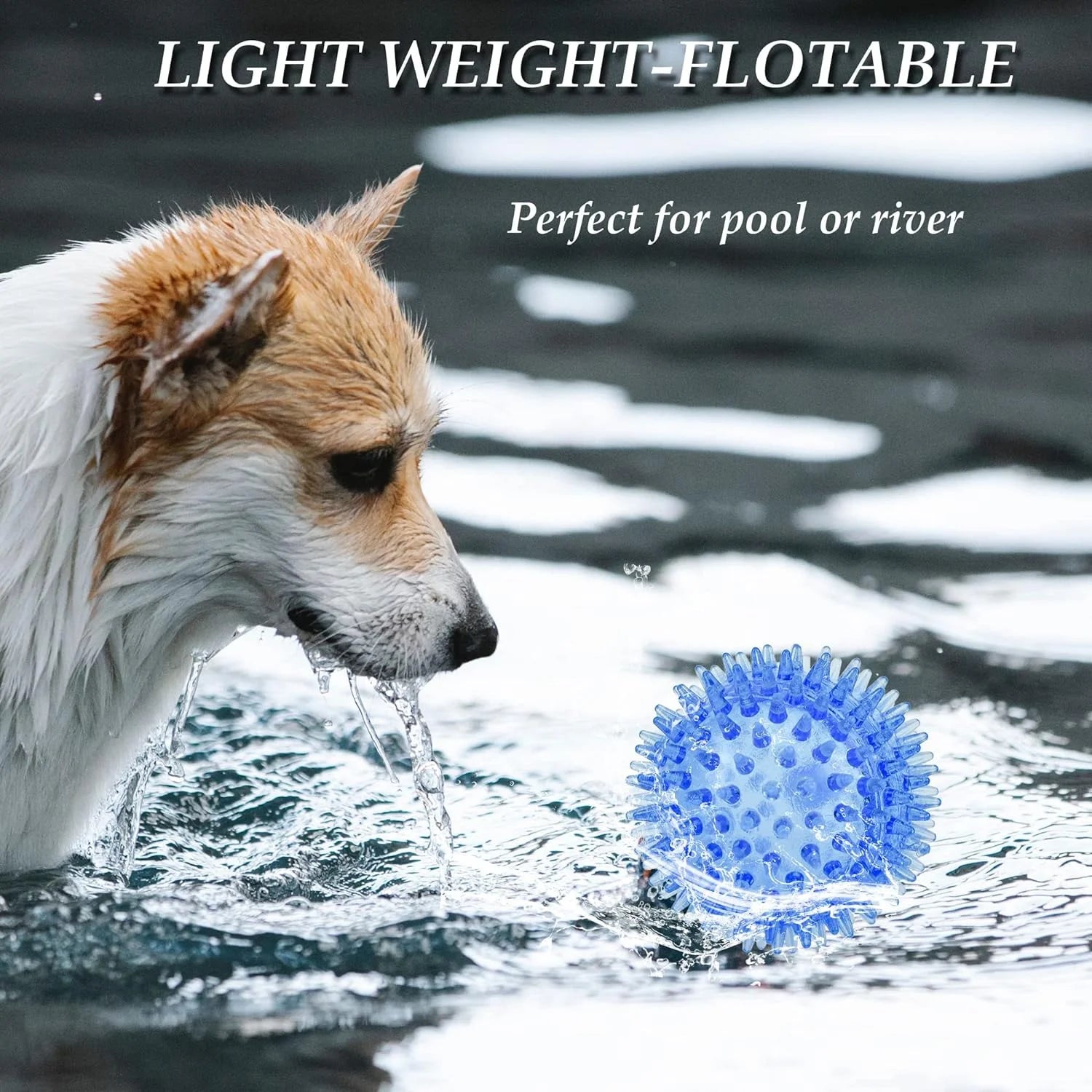 6-Piece Squeaky & Chewable Balls for Small Dogs with Built-In Squeaker
