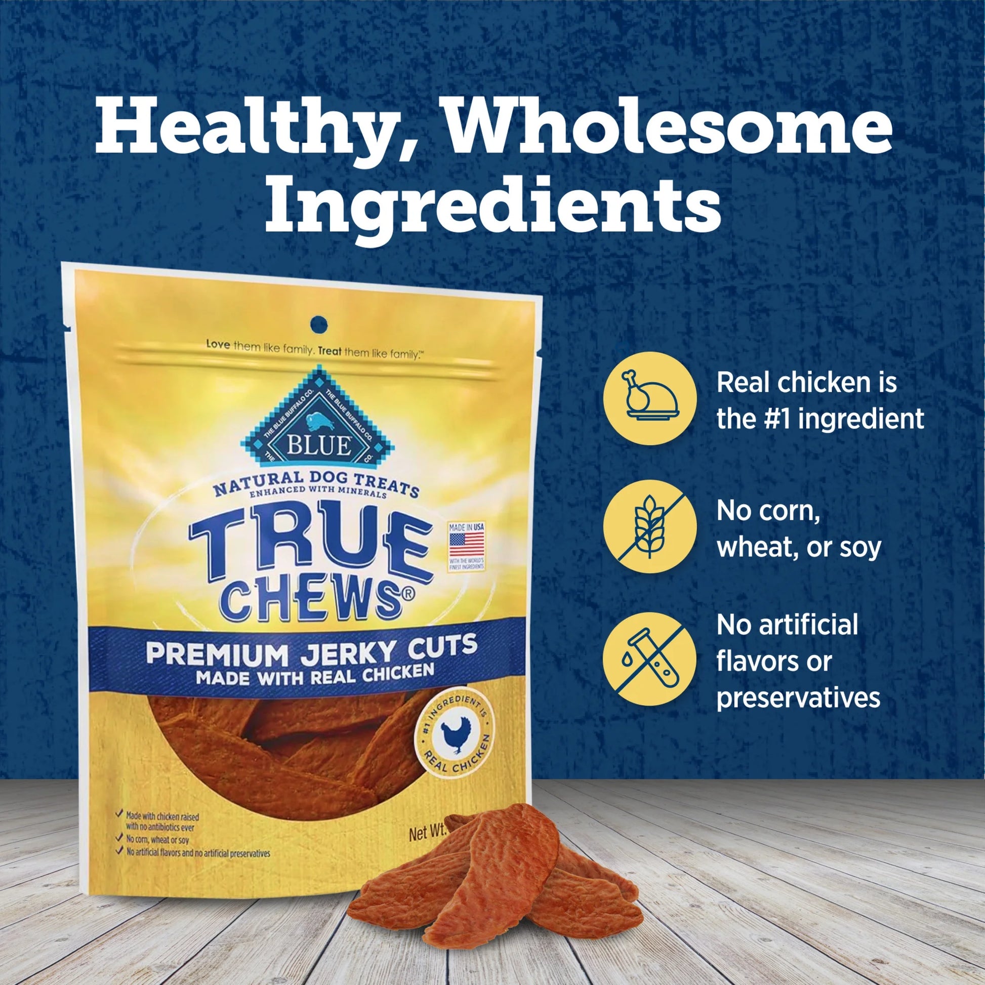 True Chews Natural Jerky Cuts Dog Treats, Chicken Recipe, 32-Oz. Bag