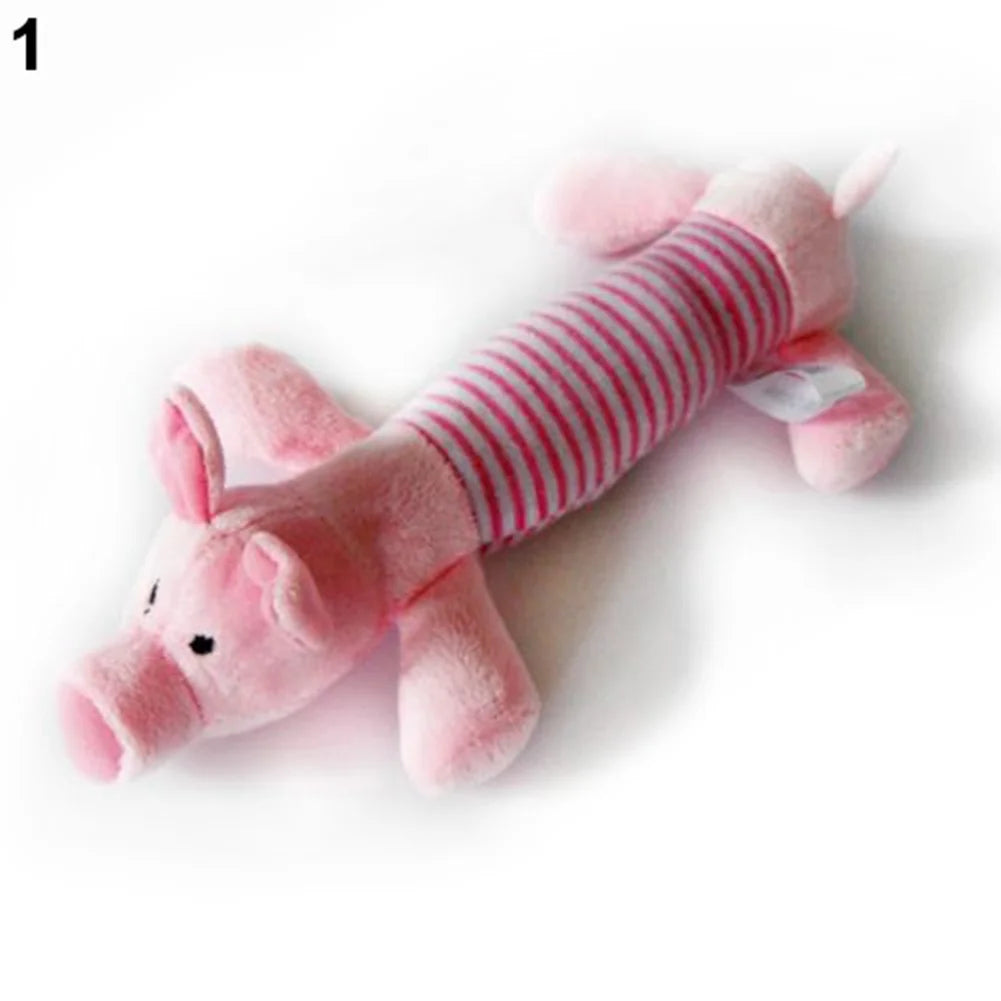 3Pcs Plush Animal Dog Toy Dog Squeaky Toys Cute Pet Plush Toys Stuffed Puppy Chew Toys for Small Medium Dog Puppy Pets - Bulk Dog Toys