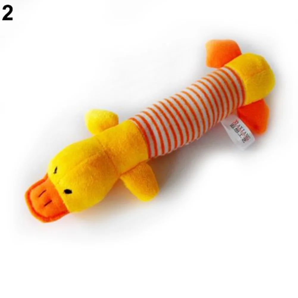 3Pcs Plush Animal Dog Toy Dog Squeaky Toys Cute Pet Plush Toys Stuffed Puppy Chew Toys for Small Medium Dog Puppy Pets - Bulk Dog Toys