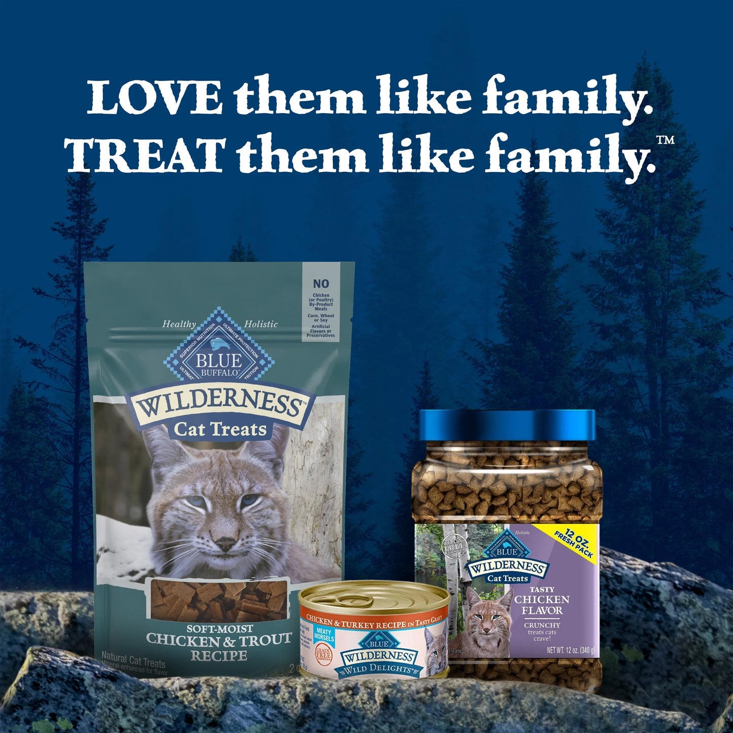 Wilderness Soft Cat Treats, Chicken & Trout Recipe, 2-Oz. Bag