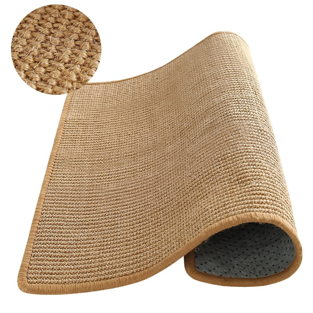 Sulobom Natural Sisal Cat Scratching Pad with Anti-Slip Backing