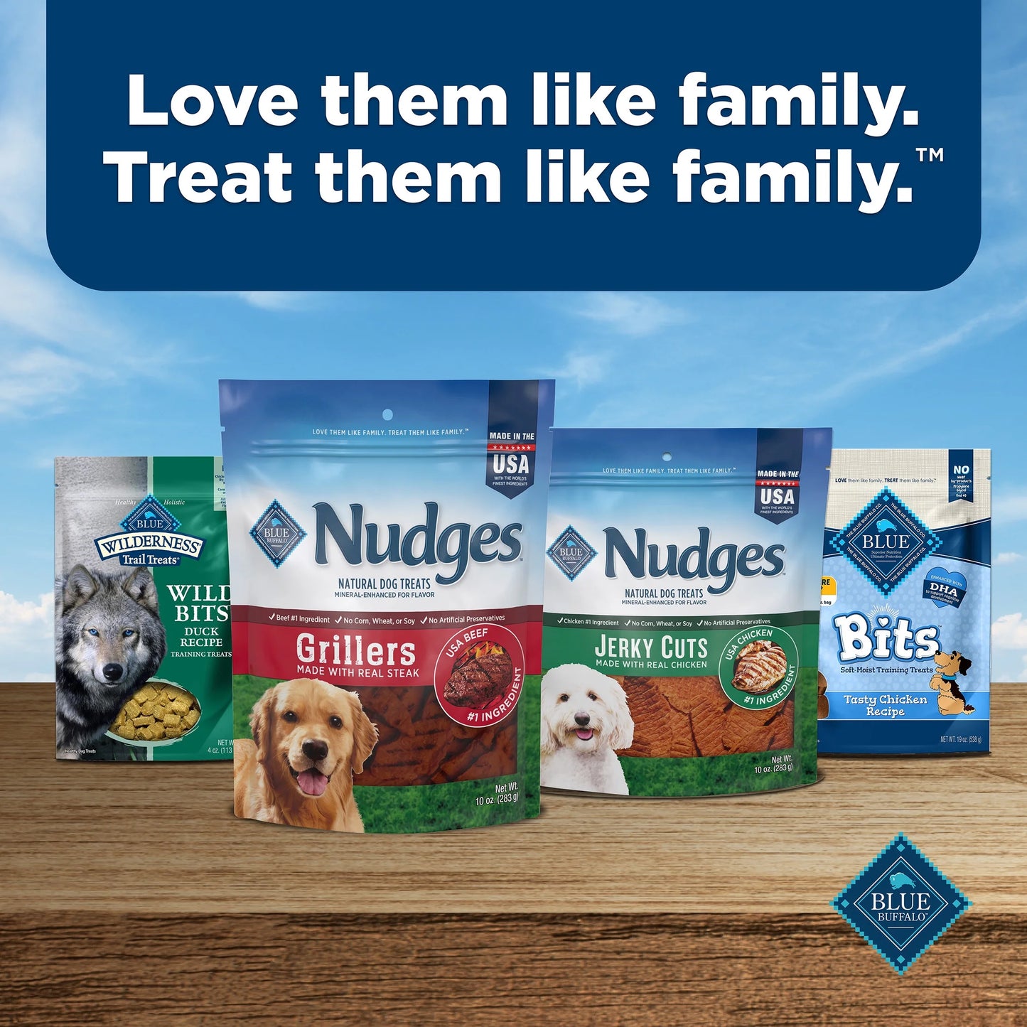 Nudges Grillers Natural Dog Treats Made with Real Beef, 16-Oz. Bag