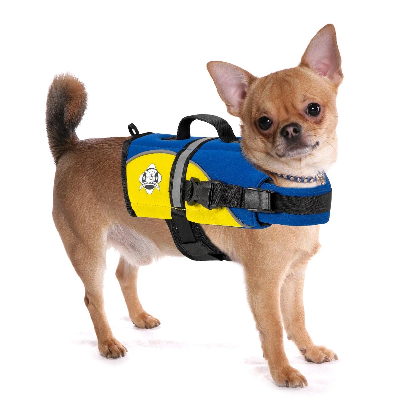 PA-BY1100 Neoprene Doggy Life Jacket Extra Extra Small Blue- Yellow