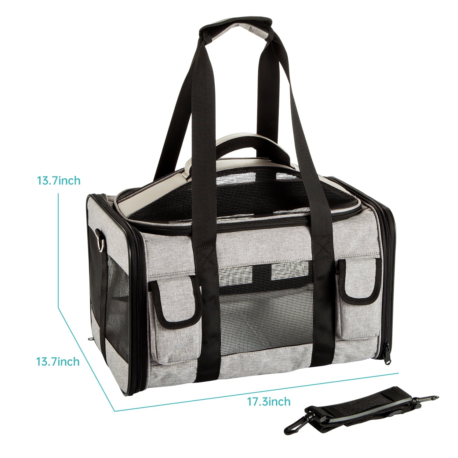 Airline Approved Pet Carrier,Soft Sided Cat Carriers for Small Dog Cats and Small Animals