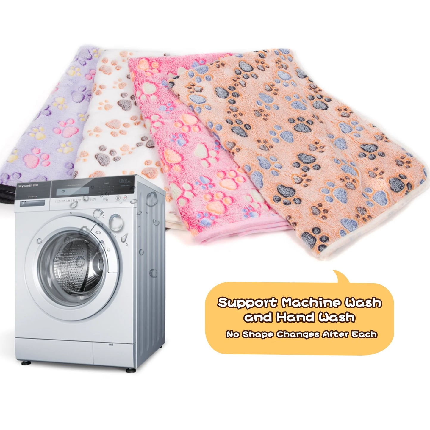 Luxmo 3 Pack Cat Dog Puppy Blanket Soft Pet Bed Cushion Warm Sleep Mat for Kitten Puppy Rabbit