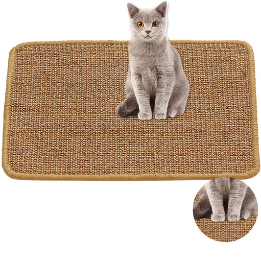 Sulobom Natural Sisal Cat Scratching Pad with Anti-Slip Backing