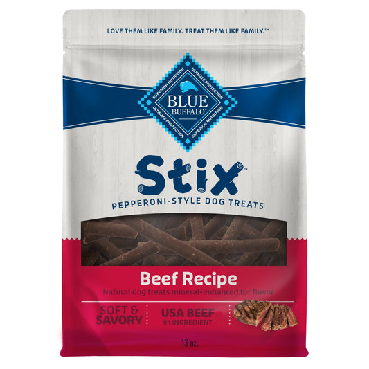 Stix Pepperoni-Style Dog Treats, Beef Recipe, 13-Oz. Bag