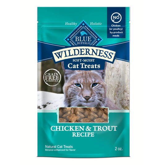 Wilderness Soft Cat Treats, Chicken & Trout Recipe, 2-Oz. Bag