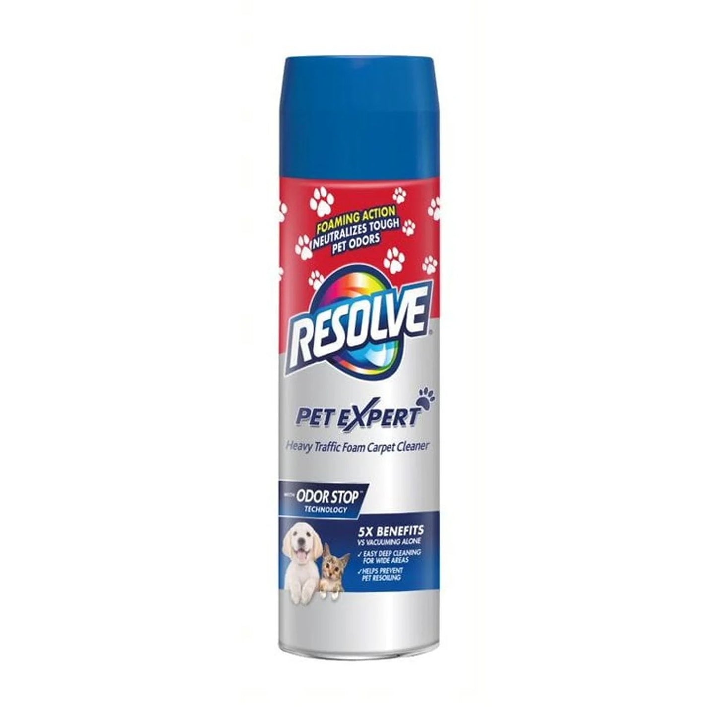 Pet High Traffic Carpet Stain Cleaner Solution and Odor Remover Foam, 22Oz