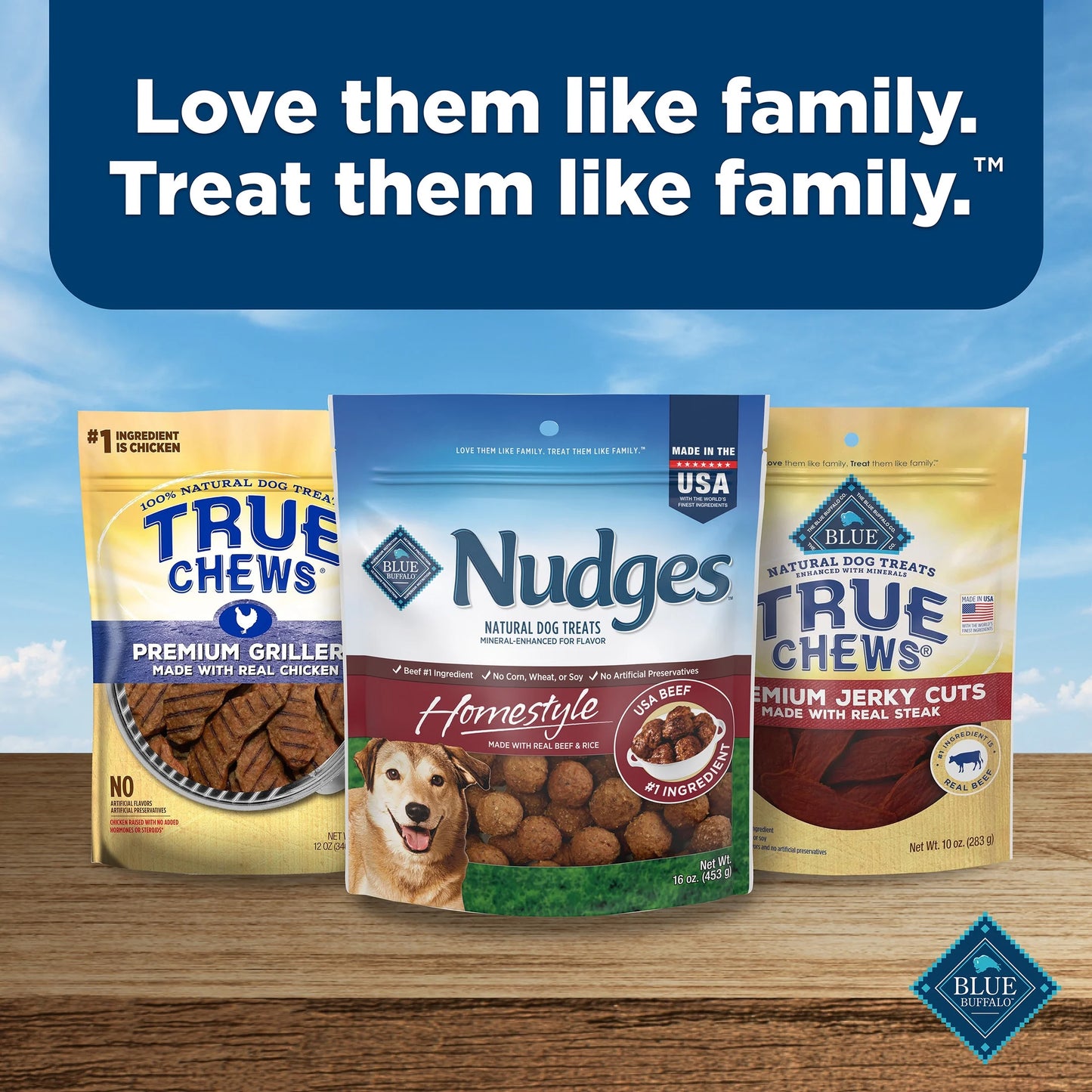 Nudges Homestyle Natural Dog Treats Made with Real Beef, 16-Oz. Bag
