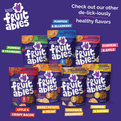 Crunchy Baked Dog Treats, Pumpkin & Blueberry Flavor, 7 Oz Bag