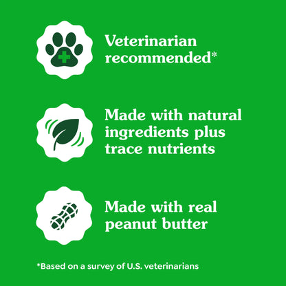 Pill Pockets for Dogs Peanut Butter Large, Capsule Size Soft Dog Treats, 7.9 Oz, (30 Pk)