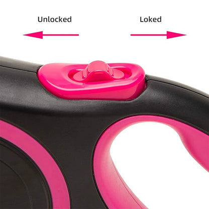 4 Pack Retractable Dog Leash,26Ft Dog Leash for Small Medium Large Dogs up to 110Lbs,360° Tangle-Free Reflective Nylon Tape,Adjustable Length,With Anti-Slip Handle,One-Handed Brake,Pause,Lock